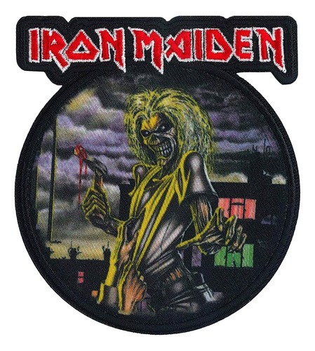 D Visionary Parche Iron Maiden Eddie Negro Rojo