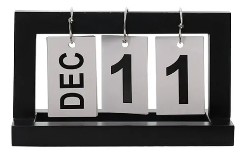 Decoración Escritorio Con Calendario Giro Página Simple