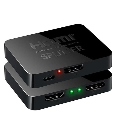 Multiplicador Splitter Hdmi, 1 Entrada X 2 Salidas, 1080 1x2