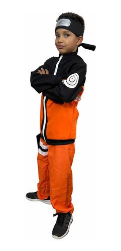 Imagen 3 de 9 de Disfraz Traje Naranjo Naruto