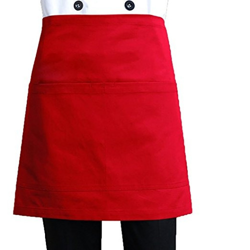 Lissomplume Unisex Kitchen Cooking Cintura Mitad Delantal Re