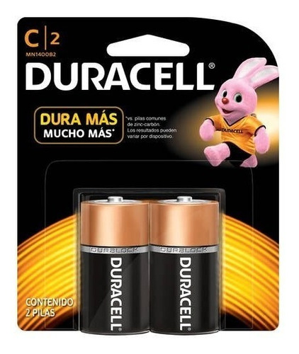 Pilas C Alcalina Mediana Duracell Factura A O B Oficial