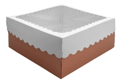 Imagen 2 de 2 de Caja Para Desayuno Oslo Blancas 30x30x12 X30 U