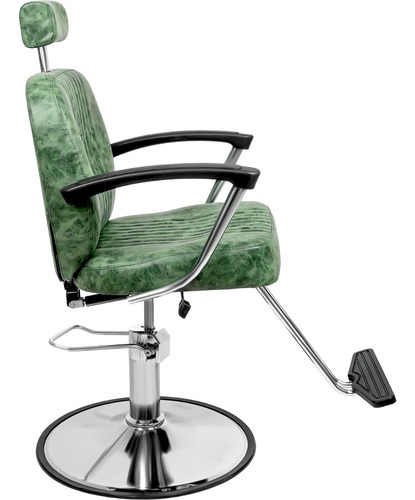 Sillon Silla Barberia Estetica Clasica 360° Moderna Verde
