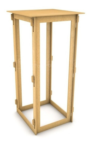 Imagem 5 de 8 de Trio Mesa Cilindro Quadrado Festa Mdf Promoção P M G
