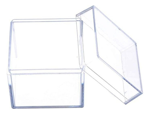 Simplelif - Caja Cuadrada De 5 Caras De Acrílico Transpare.