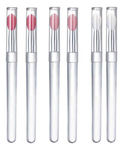 Brochas De Silicona Para Labios Luzen Professional Con Tapa,