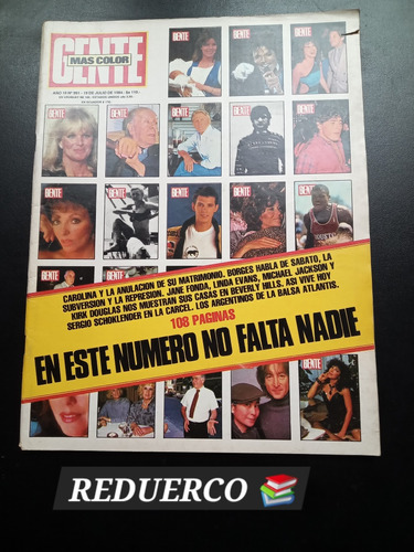 Gente 991 Año 1984 Maradona Raffaella Carrá Borges 19/7 E
