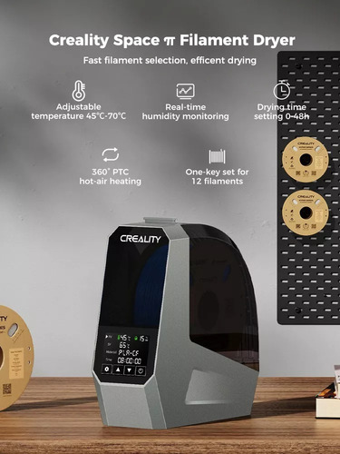 Impresora 3d Creality K1 Negro Fdm + Caja Secadora Filamento