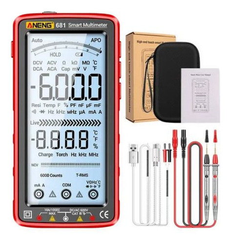 Multímetro Digital Inteligente Recargable