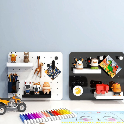 Placa Organizadora Pared O Escritorio Con Accesorios Inpro Blanco