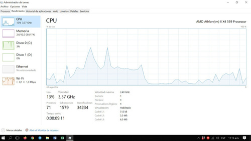Imagen 1 de 2 de Pc Amd Cuad-core 8gb Ram Radeon 7770