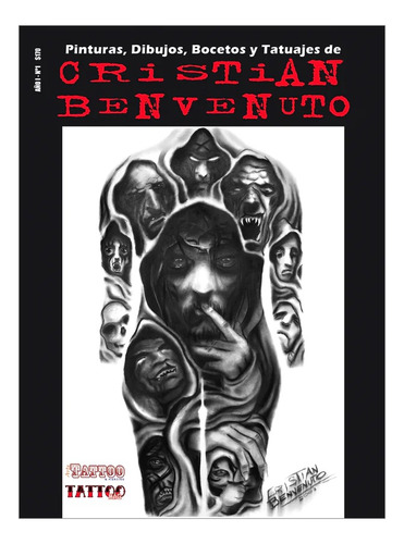 Libro Diseños Cristian Benvenuto Dibujos, Bocetos Y Tatuajes