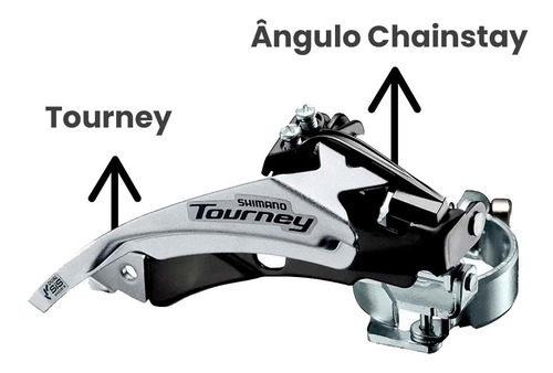 Imagem 2 de 6 de Cambio Dianteiro Shimano Tourney Fd-ty510 Para 48d Top Swing