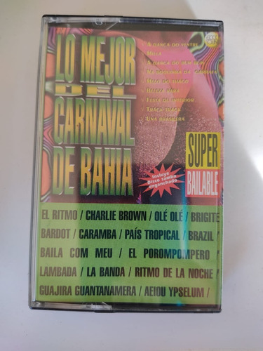 Cassette Lo Mejor Del Carnaval De Bahia