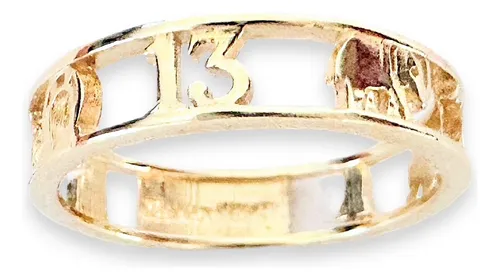 Anillo de la suerte de oro para hombre hotsell