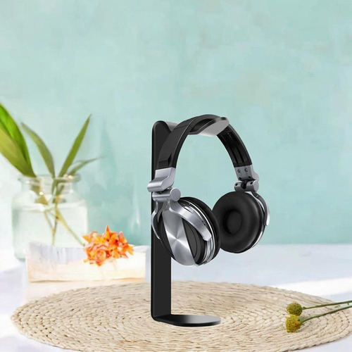 Pantalla De Auriculares Soporte De Auriculares Puger Negro