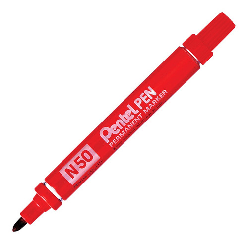 Marcador Permanente Pentel N50 Rojo - Mosca