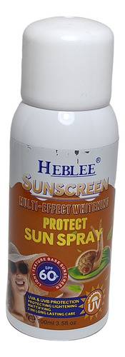Bloqueador Solar Heblee Baba De Caracol 2spray 60 Spf 100ml