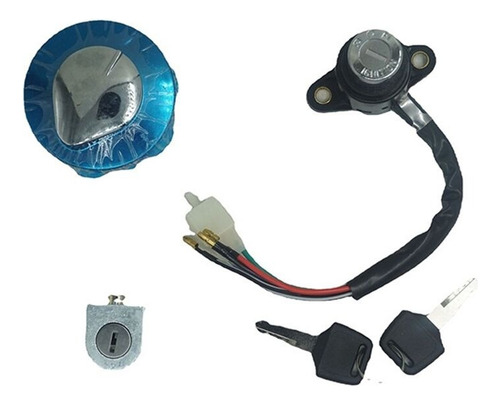 Kit Switch, Seguro Manubrio Y Tapon De Gasolina H Rebel 250