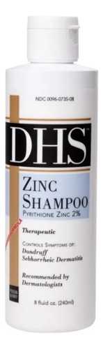 Shampoo DHS Zinc Shampoo en botella de 240mL por 1 unidad