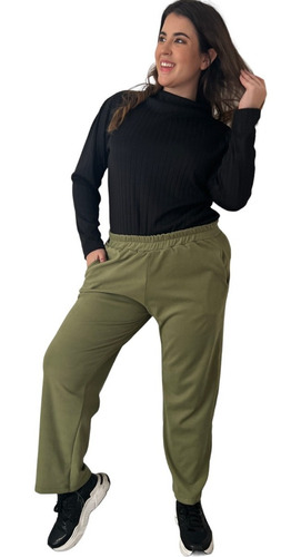 Pantalon Babucha Lanilla Polar Mujer Talle Grande