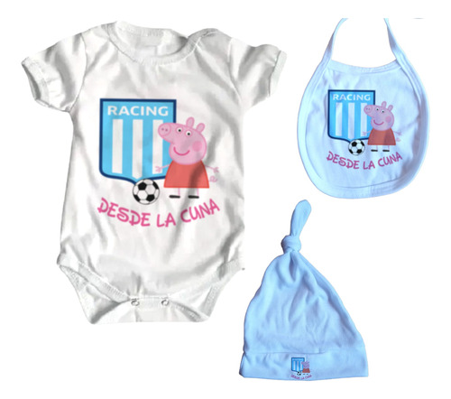 Set Bebe X3 Peppa Pig Y Racing Club