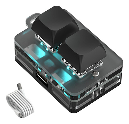 Red Switch Usb Mini 2 Teclado De Teclado Teclado Preto