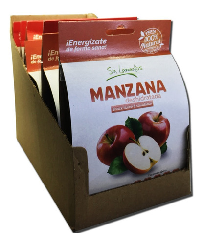 Imagen 5 de 6 de Manzana Deshidratada (caja 8 Piezas)