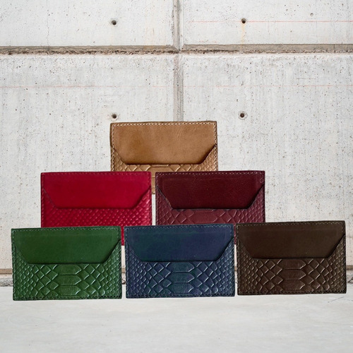 Tarjetero Piel Regalo Personalizado, Unisex- Roshleather