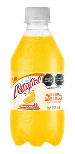 16 Pack Agua Mineral Sabor Naranjada Peñafiel 355 Ml