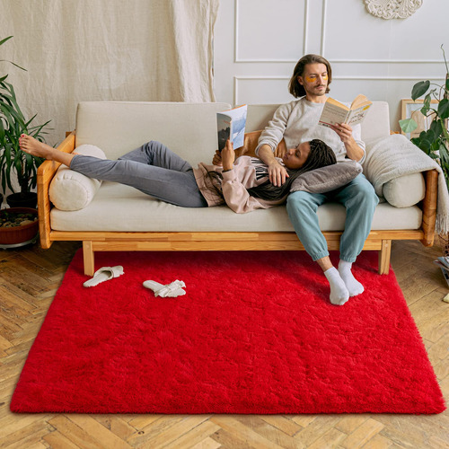 Alfombra Chicrug, Suave Y Esponjosa, Para Dormitorio, Sala D