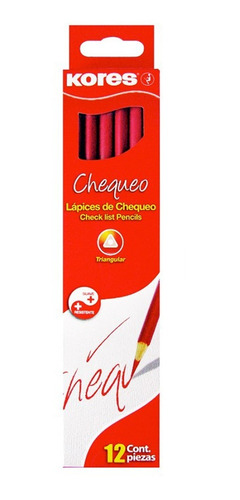 Lapices Rojos Kores Chequeox12 