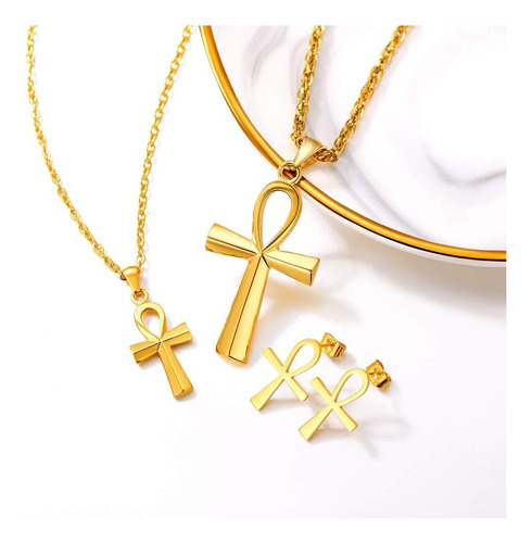 Pendientes Cruzados Ankh, Mitología Egipcia Africana, Llave