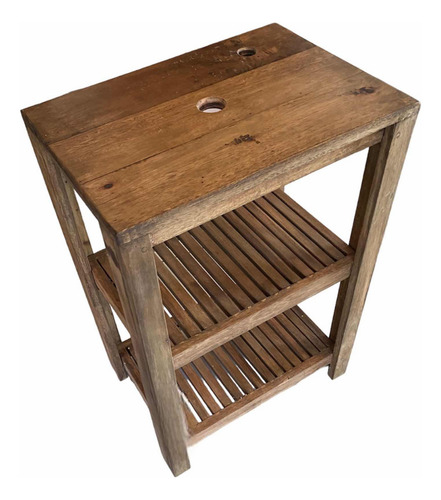 Gabinete Lavabo Banheiro Ripado