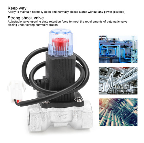 Interruptor De Gas De Tubería De Válvula Solenoide Eléctrica