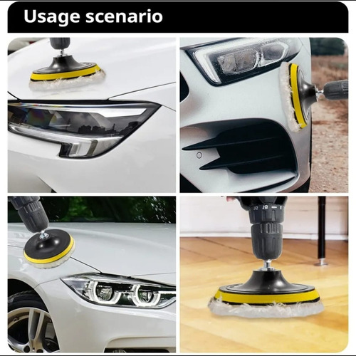 A Almohadilla De Pulido De Lana Para Automóviles, 5 Piezas
