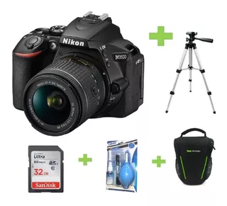 Camara Nikon D5600 24 Mp +32gb+bolso+kit Limpieza+tripode