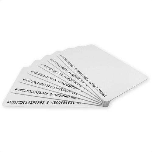 Cartão Iso Rfid 125khz Proximidade Crachá Aba14 - 100 Un
