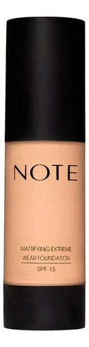 Base de maquillaje en cremoso Note Cosmetique Mattifying Extreme Foundation tono 06 - dark honey - 35mL