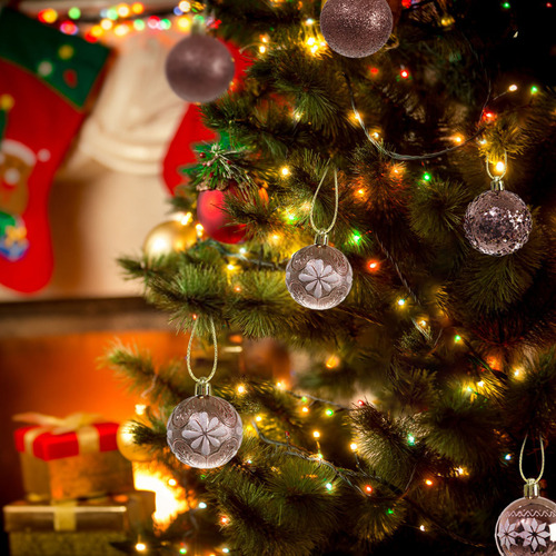 Adornos De Bolas De Navidad Irrompibles De 24 Piezas Con Dec