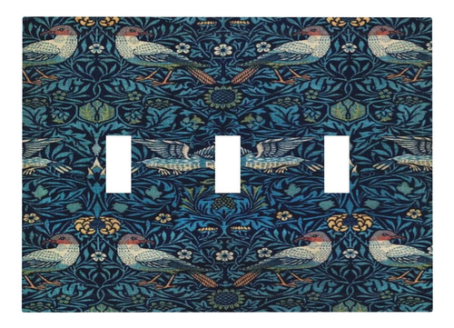 William Morris Birds - Tapas Decorativas Interruptor De...