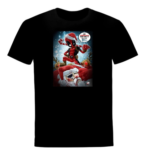 Camisetas De Navidad Navideñas Deadpool Superheroe  Rp