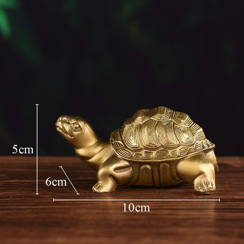 Brabud Estatua De Tortuga Milenaria De Laton Para El Hogar,