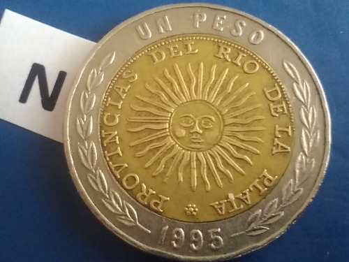 Argentina De 1 Peso Moneda Argentina Del Año Del Señor 1995