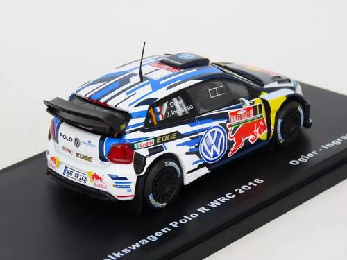 Auto A Escala Rally Coleccion Rally Oficial Salvat Esc 1.43 Volkswagen Polo R Wrc 2016 Ogier Ingrassia