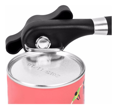 Abridor De Latas Manual De Acero Inoxidable Con Borde Liso