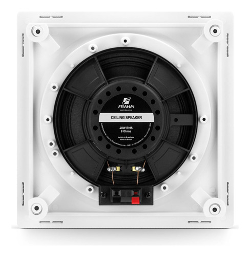 Kit Som Ambiente Home Sense 320.4 + 10 Som Arandela Quadrada Cor Preto Potência De Saída Rms 320 W