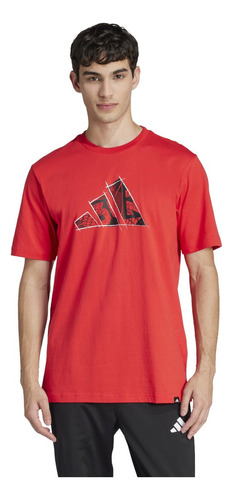 Playera Para Hombre adidas M C Camo T Casual Jj3934