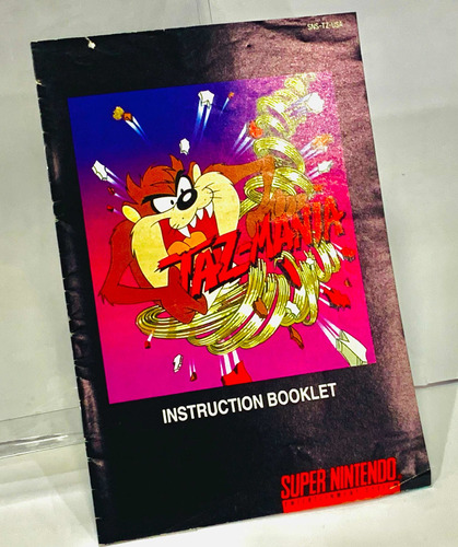 Manual Taz-mania Original Super Nintendo Snes